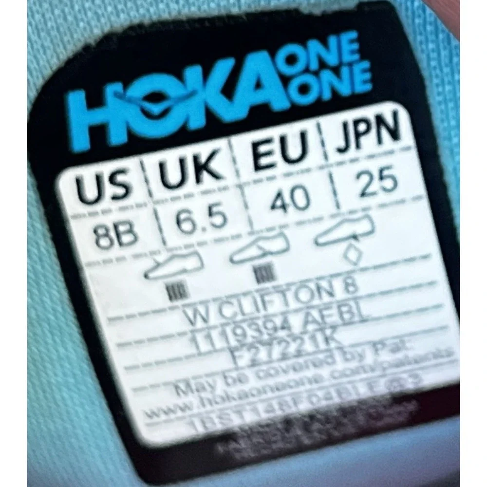 Hoka Shoes Women Size Clifton 8 Blue Running Sneakers Blue Gym